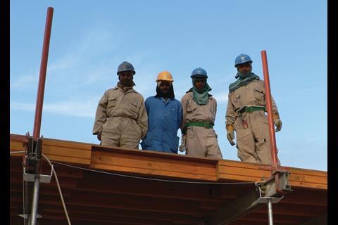 Workers on site